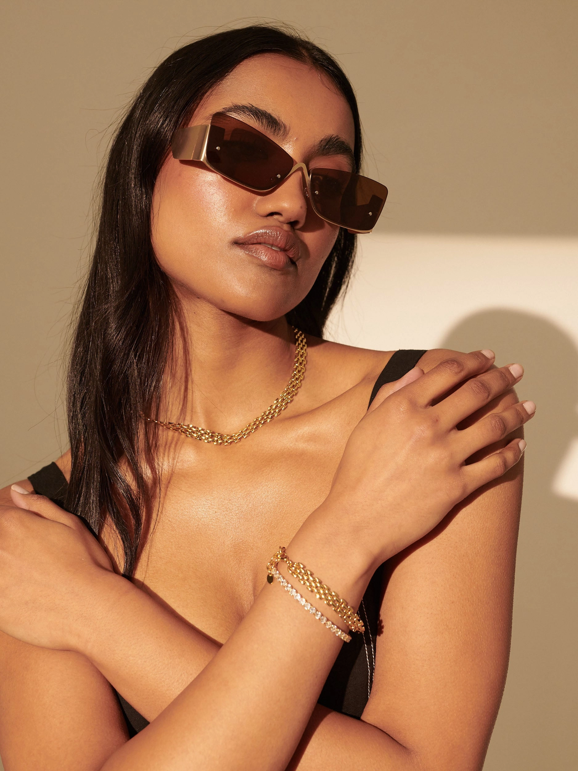 Popcorn Chain 18K Gold Bracelet