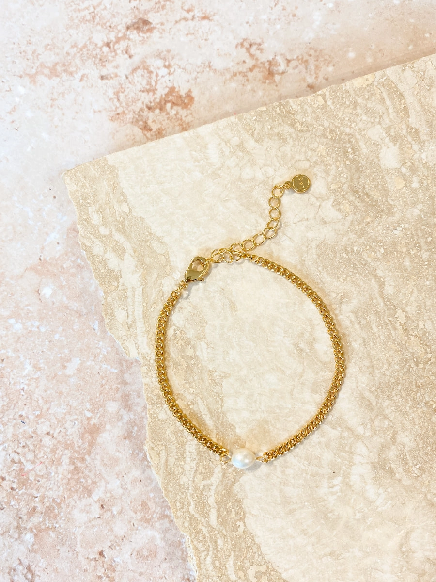 Rhoda Pearl 18K Gold Plated Bracelet