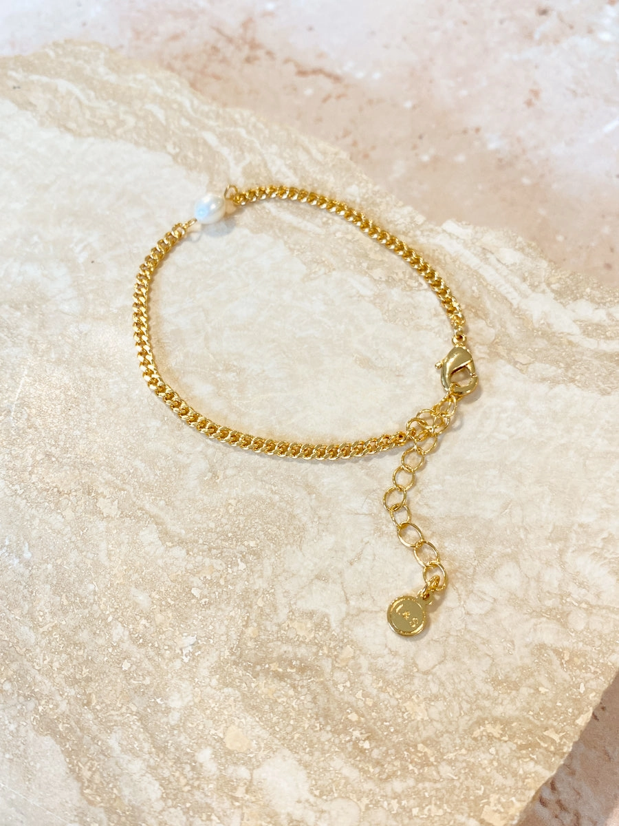 Rhoda Pearl 18K Gold Plated Bracelet