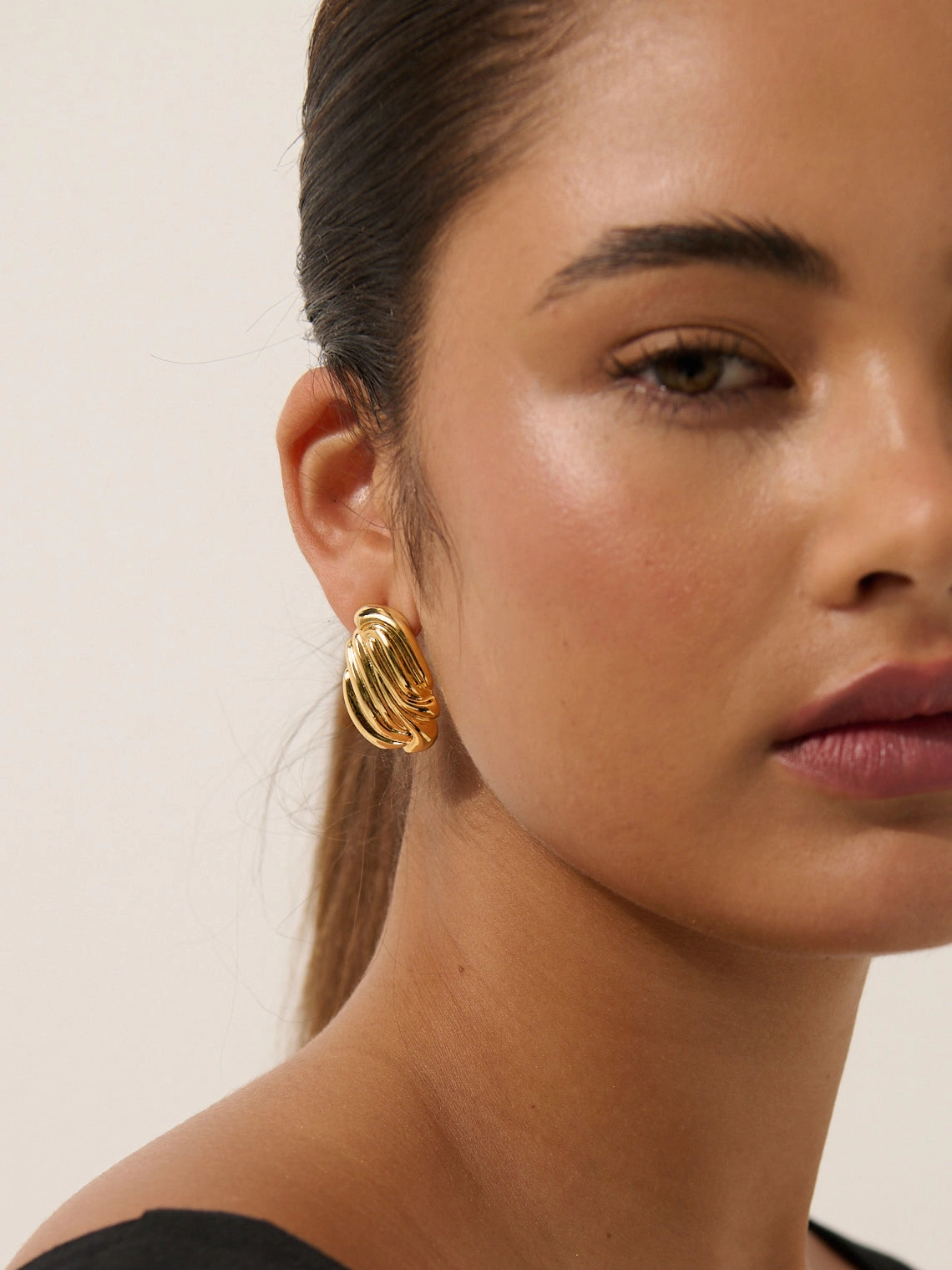 Rita Vintage 18K Gold Plated Earrings