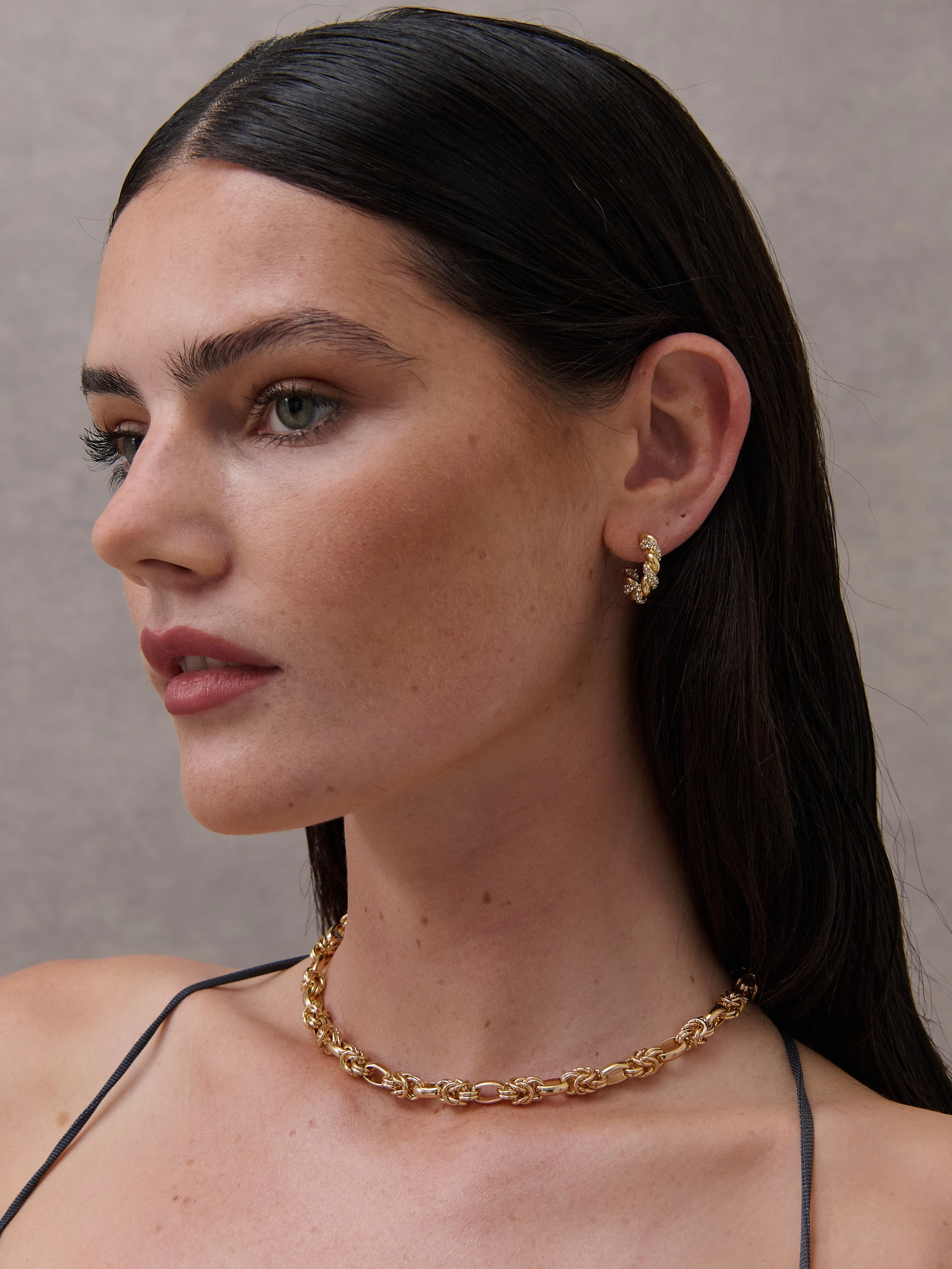 Rope Chain 18K Gold Plated Necklace