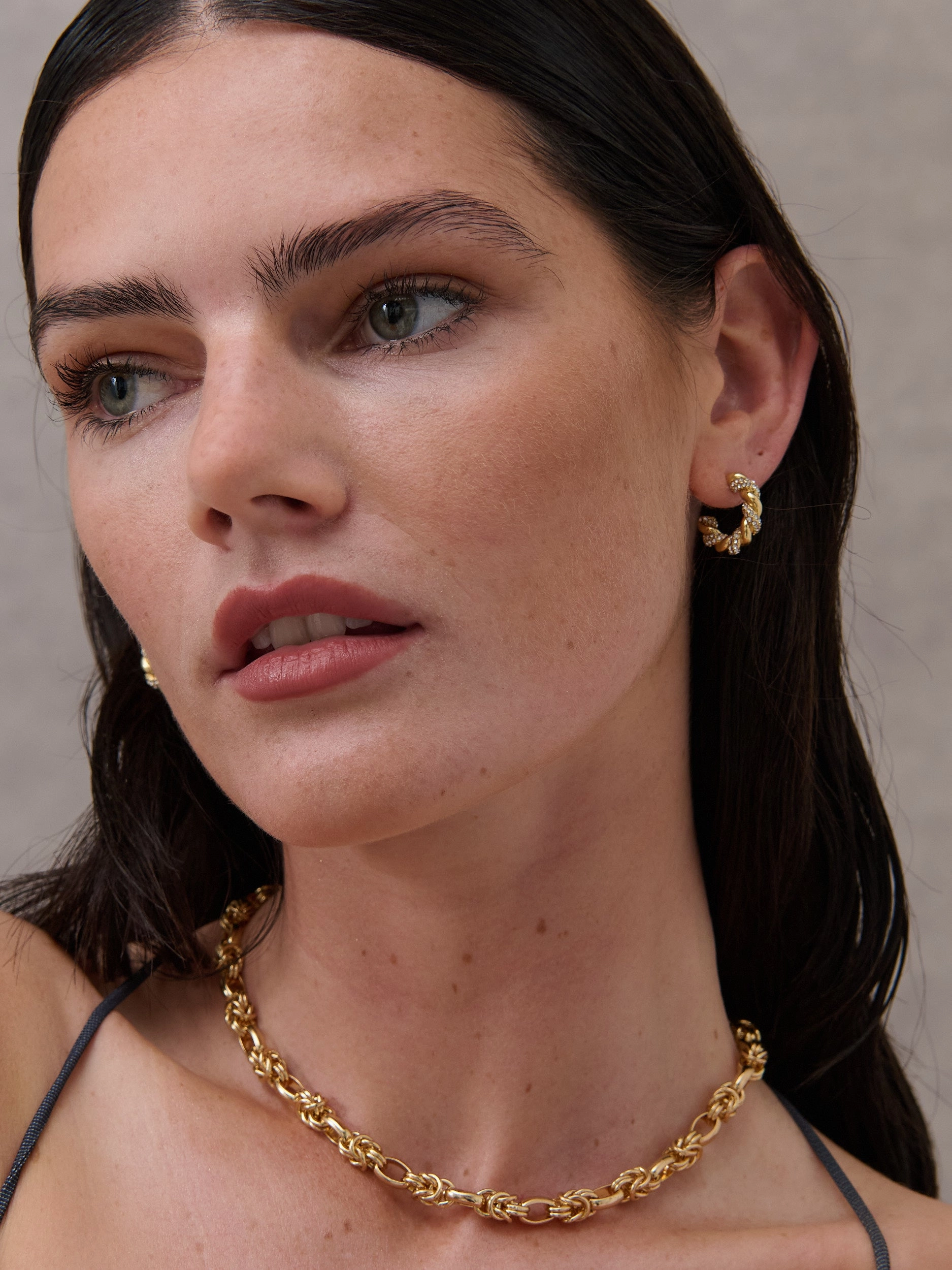 Rope Chain 18K Gold Plated Necklace