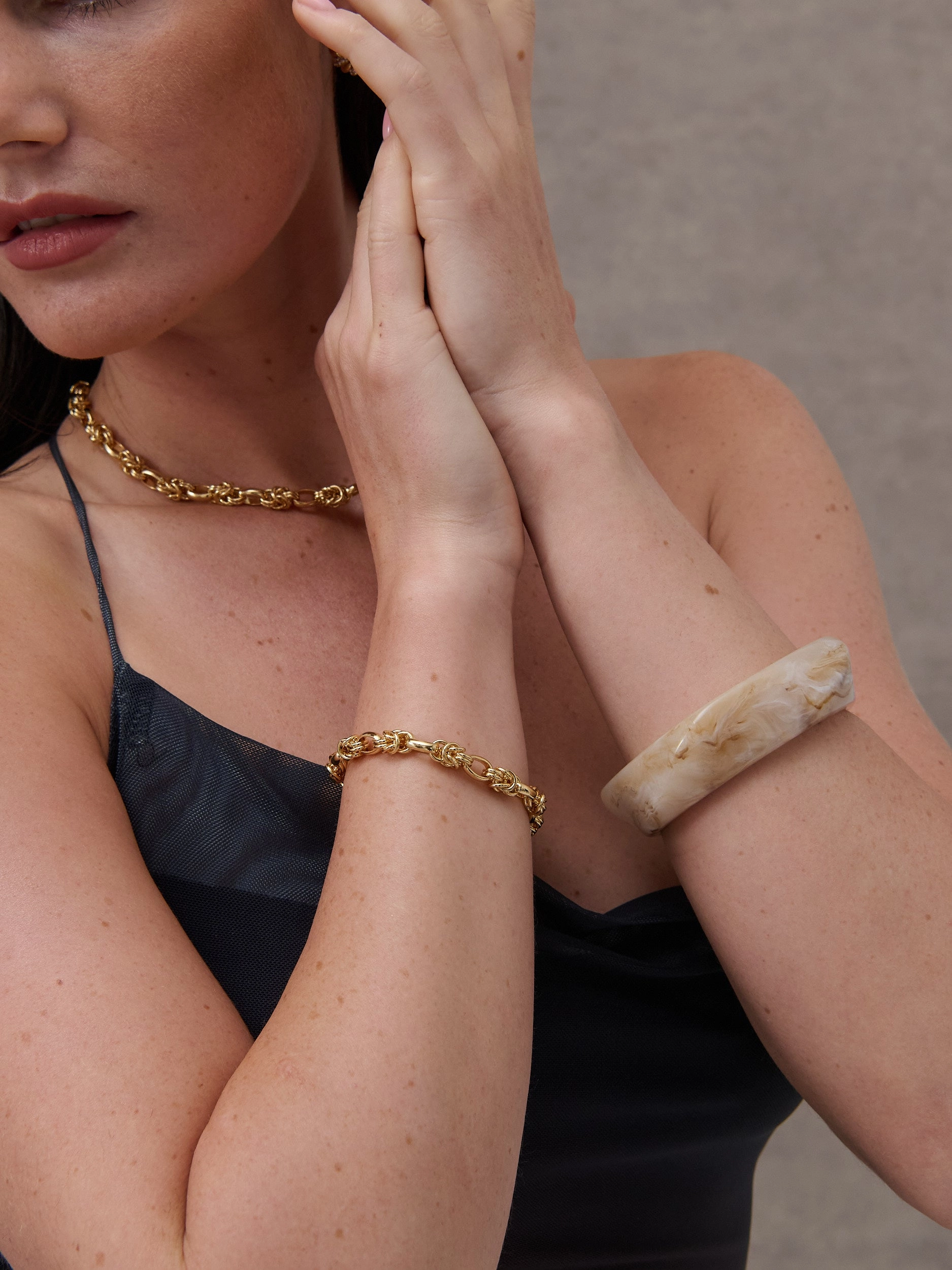 Rope Chain 18K Gold Plated Necklace