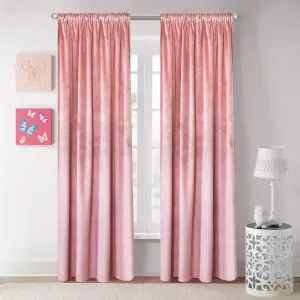 Roslynwood Blush Velvet Curtains Home Office Thermal Insulated Luxury Energy Saving with Rod Pocket & Clip Rings Top Light Blocking Window Drapery for Living Room,52W x 63L inch, 2 Panels