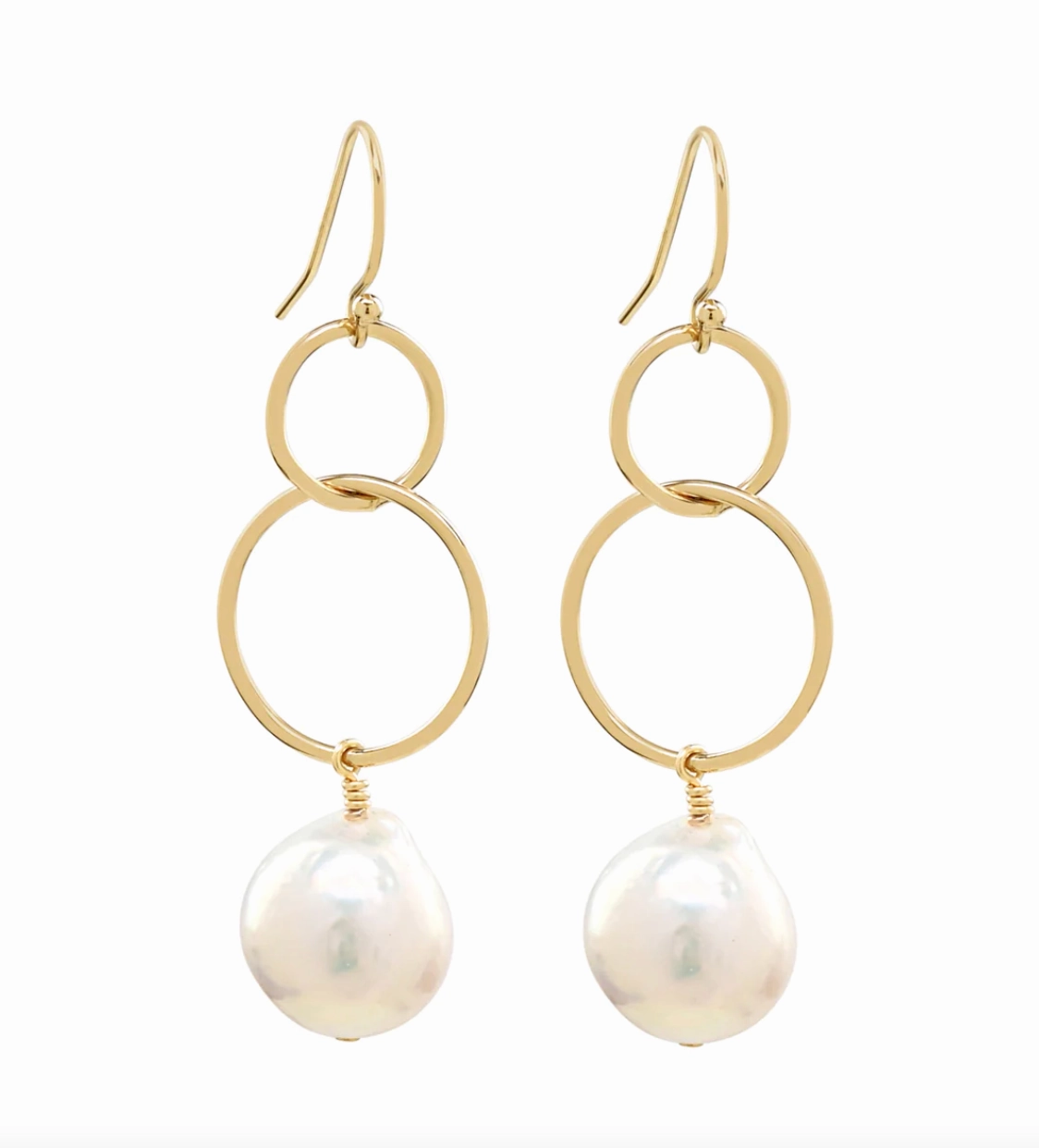 Sea Lustre Hula Hoop Earring