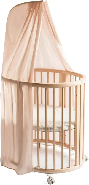 Stokke Sleepi Canopy by Pehr V3, Blush - Compatible with Sleepi Drape Rod V3 - Available in Numerous Colors - Oeko-Tex Standard 100