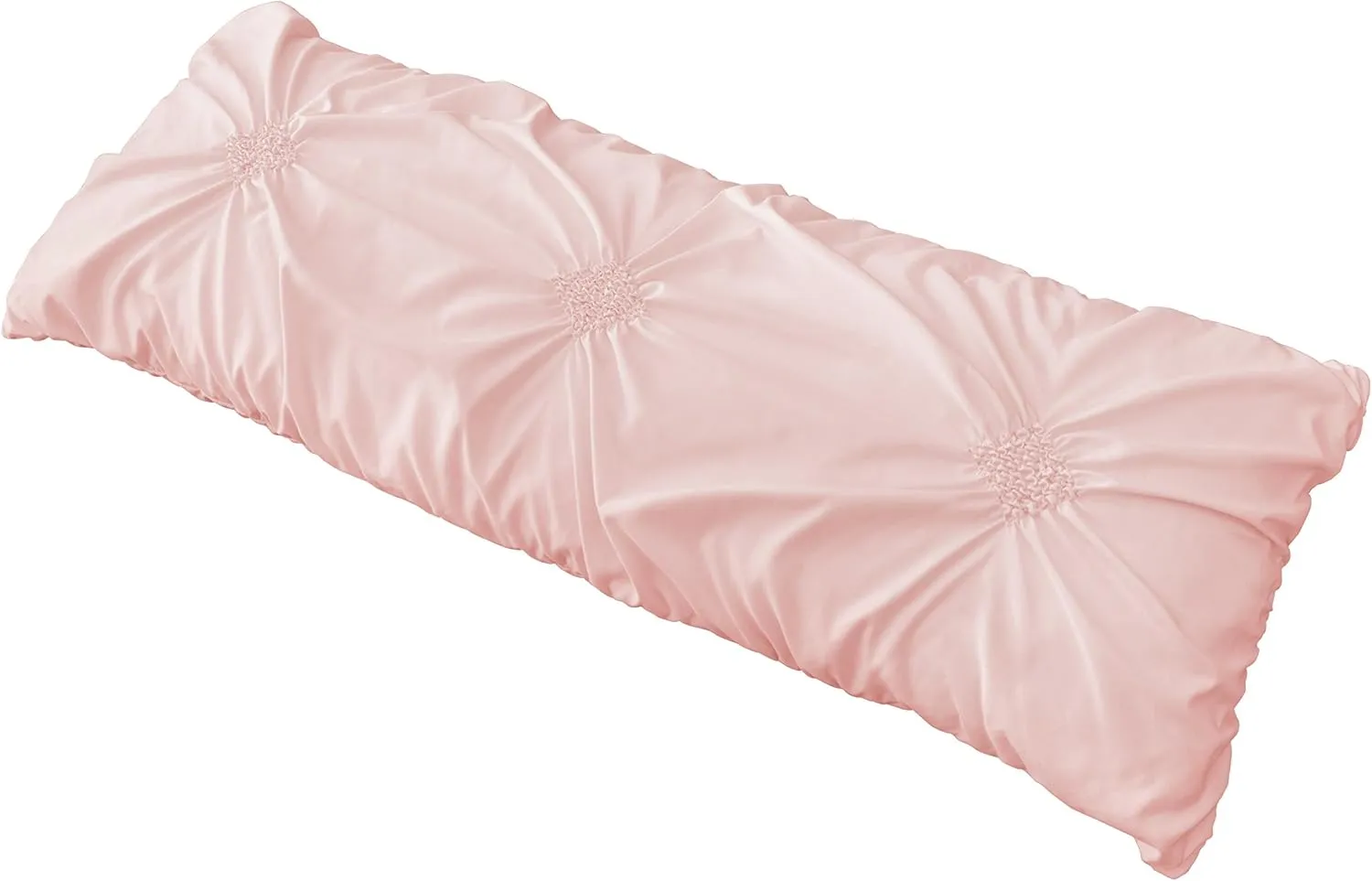 Sweet Jojo Designs Solid Color Blush Pink Shabby Chic Body Pillow Case Cover for Harper Collection (Pillow Not Included)