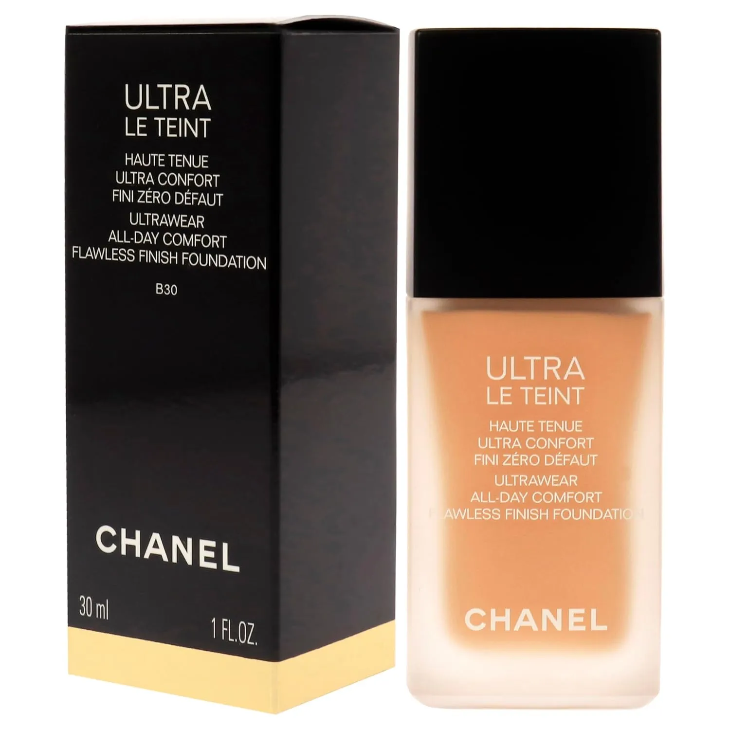 Ultra Le Teint Ultrawear Flawless Foundation - B30 Medium Neutral by Chanel for Women - 1 oz Foundation