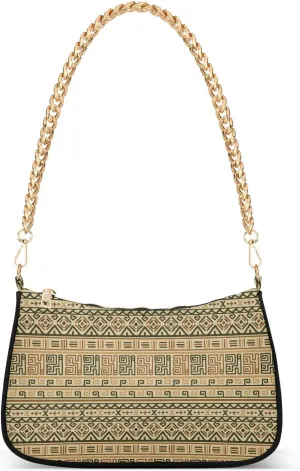 Women's Shoulder Handbags Chain Shoulder Brace for Women Bag Geometric Pattern Ladies Vacation Handbags Tote Purse,Multi1